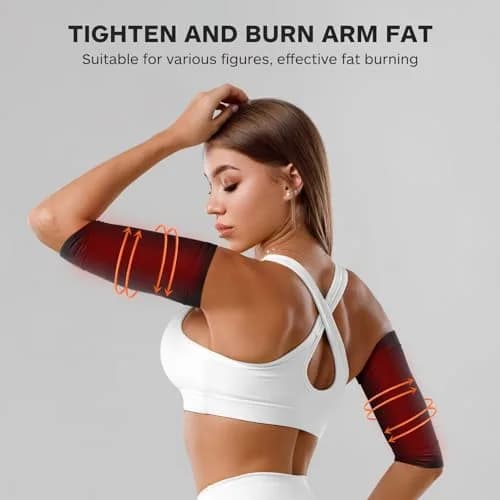 HEALLILY Arm Shaper Wrap Belt Elastic Slimming Support for Women | Breathable Lightweight Arm Support Sleeve to Improve Blood Circulation & Ease Muscle Fatigue thumbnail 5
