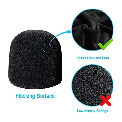 YOUSHARES Velvet-like Foam Windscreen for Blue Yeti X Mic | Reduces Plosives & Background Noise thumbnail 4