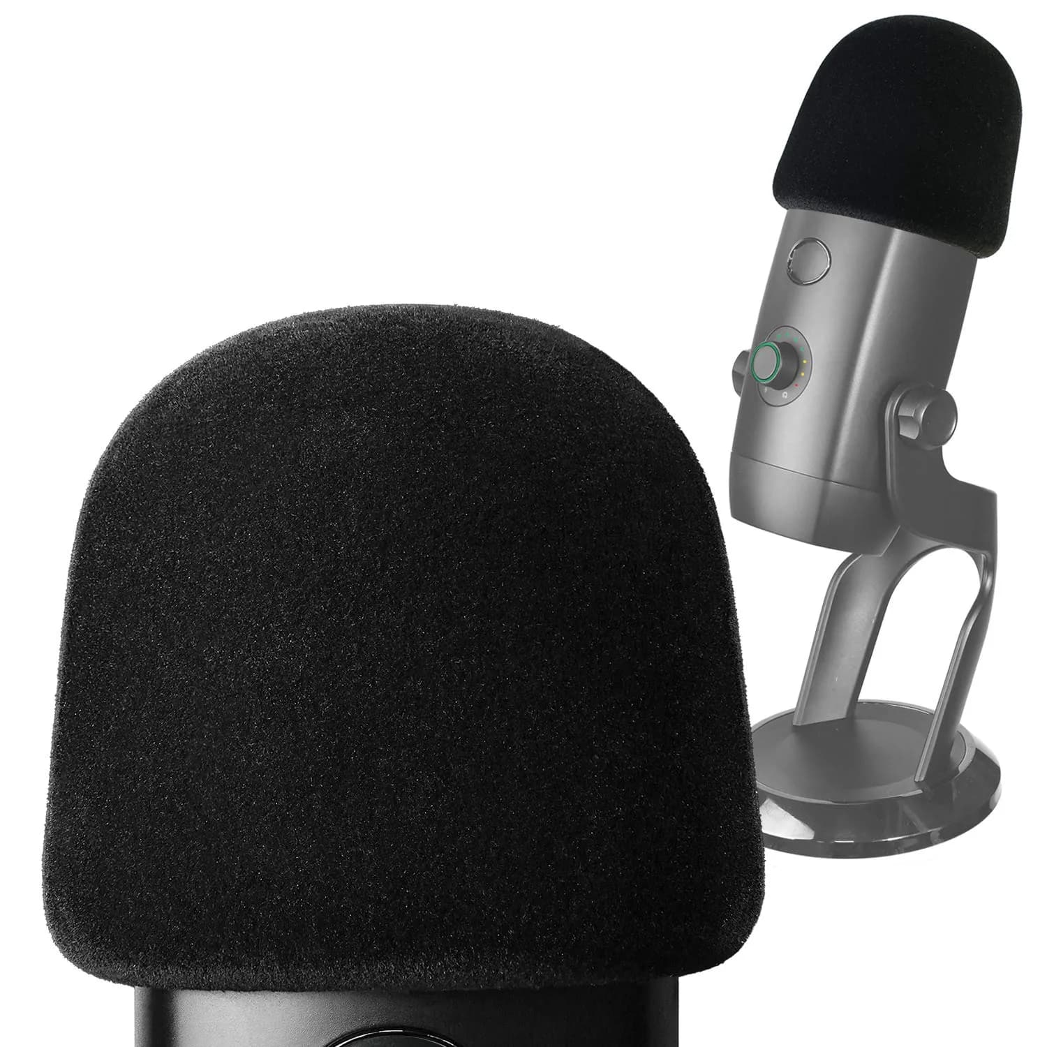 YOUSHARES Velvet-like Foam Windscreen for Blue Yeti X Mic | Reduces Plosives & Background Noise - view 3