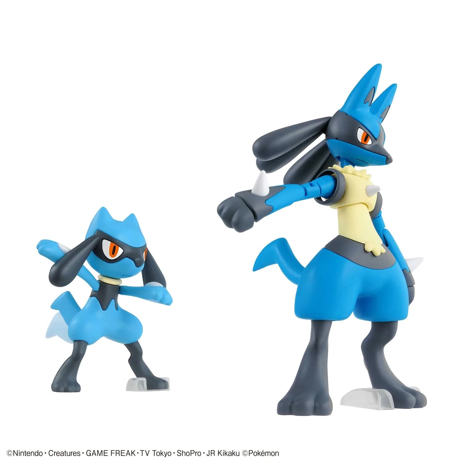 Bandai Hobby Pokémon Riolu & Lucario Model Kit 19.1cm (7.5in) | Poseable Figures for Display - view 9