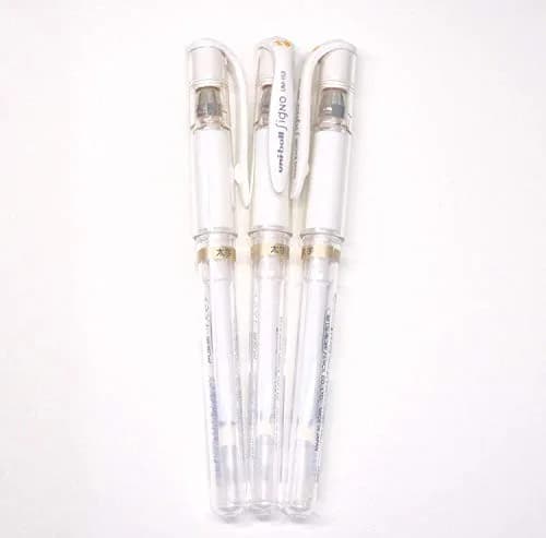 Uni-Ball UM 153 Signo Broad Point Gel Pen - White - Pack of 3 | Smooth Ink Flow Writing Instrument thumbnail 1