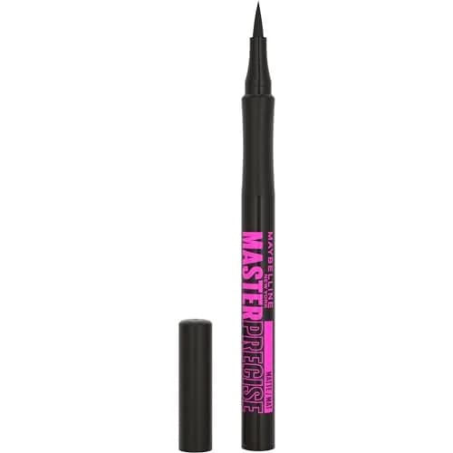 Maybelline Eyestudio Master Precise All Day Waterproof Liquid Eyeliner Makeup, Matte Black, 0.1 ml (0.034 Fl Oz) | Ophthalmologist Tested thumbnail 1