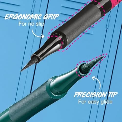 Maybelline Eyestudio Master Precise All Day Waterproof Liquid Eyeliner Makeup, Matte Black, 0.1 ml (0.034 Fl Oz) | Ophthalmologist Tested thumbnail 2