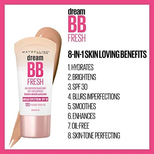 Maybelline Dream Fresh Skin Hydrating BB Cream 1 Fl Oz | 8-in-1 Skin Perfecting Beauty Balm with SPF 30 thumbnail 5