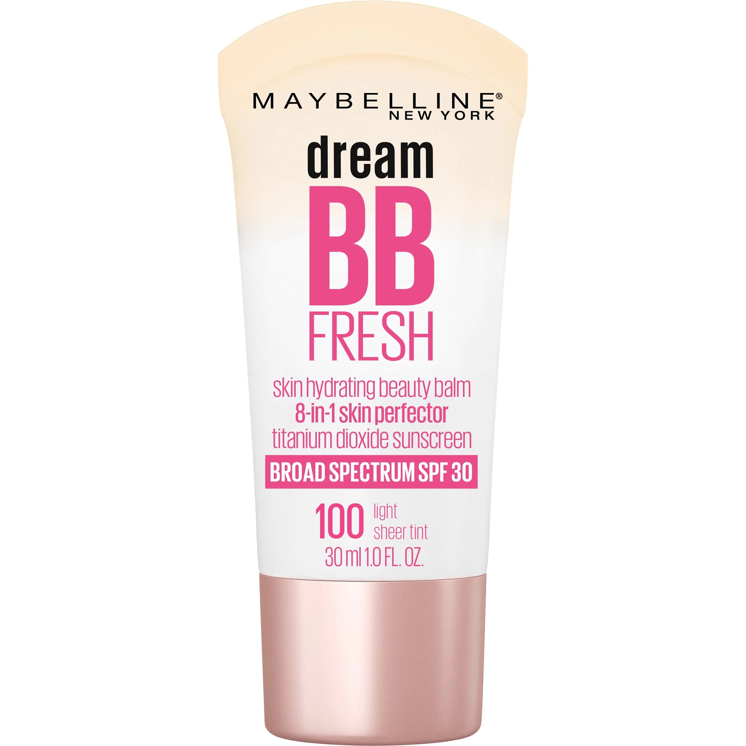 Maybelline Dream Fresh Skin Hydrating BB Cream 1 Fl Oz | 8-in-1 Skin Perfecting Beauty Balm with SPF 30 - main product image