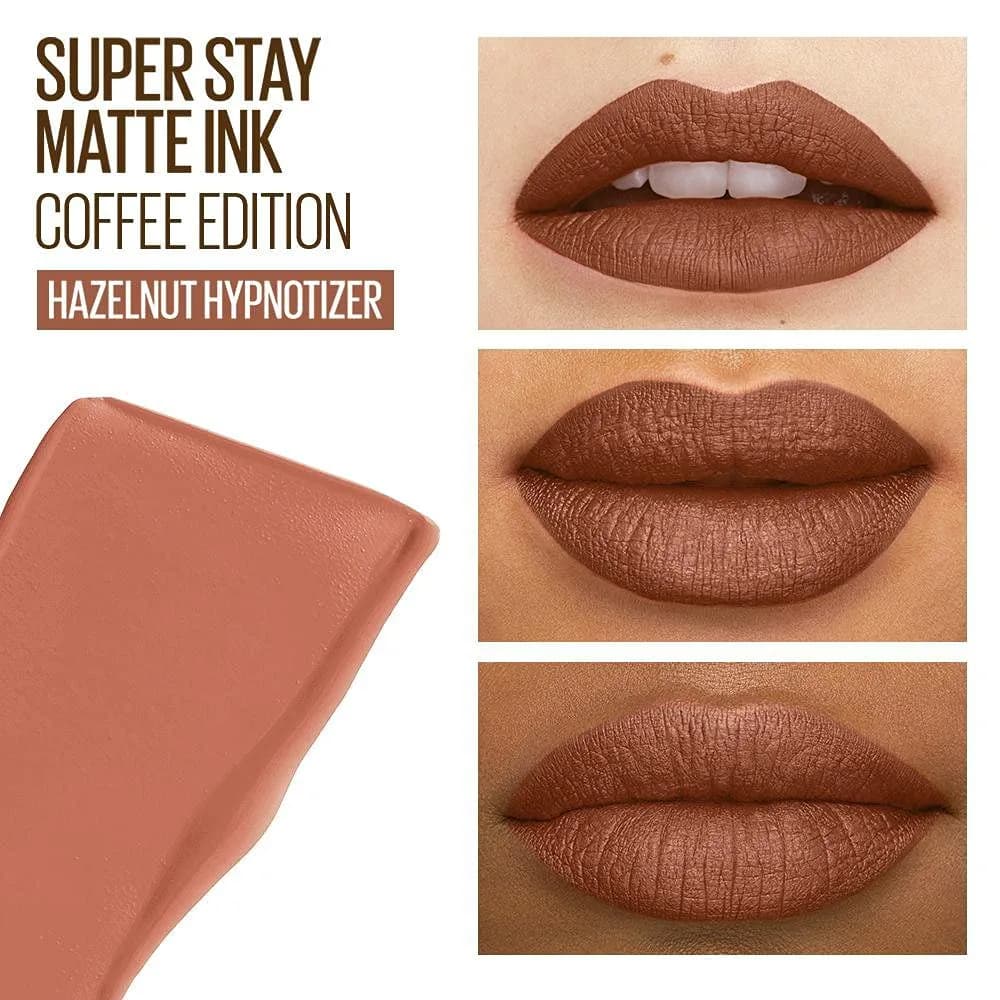 Maybelline Super Stay Matte Ink Hazelnut Hypnotizer Coffee Edition Liquid Lipstick - 0.17 Oz thumbnail 3