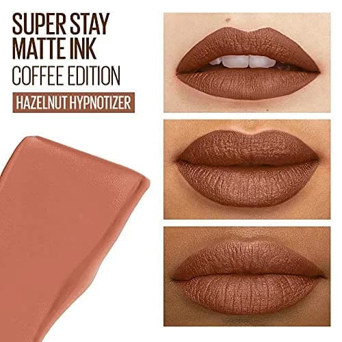 Maybelline Super Stay Matte Ink Hazelnut Hypnotizer Coffee Edition Liquid Lipstick - 0.17 Oz thumbnail 3