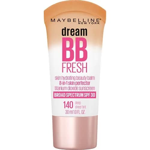 Maybelline Dream Fresh Skin Hydrating BB Cream Deep 1 Fl Oz | 8-in-1 Skin Perfecting Beauty Balm SPF 30 thumbnail 1