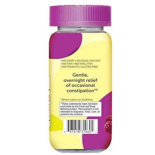 Senokot Dietary Supplement Laxative Gummies, Mixed Berry Flavor, 60 Count | Gentle Overnight Relief for Occasional Constipation thumbnail 9