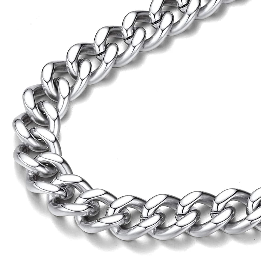FindChic Men Curb Chain Necklace Stainless Steel 9MM Link 14''-30'' | Classic Durable Jewelry