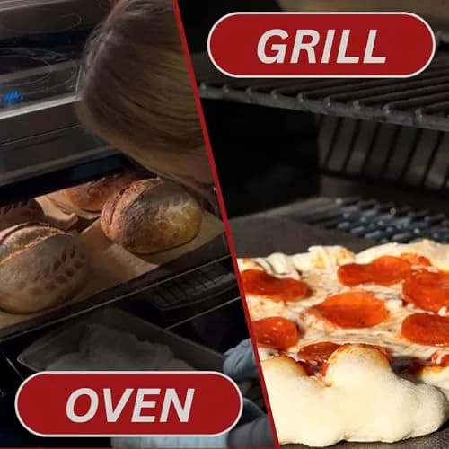 THERMICHEF 14" x 14" Pizza Steel - 3/8" Steel, 9.1kg (20 lbs) | Heavy-Duty Oven & Grill Steel thumbnail 8