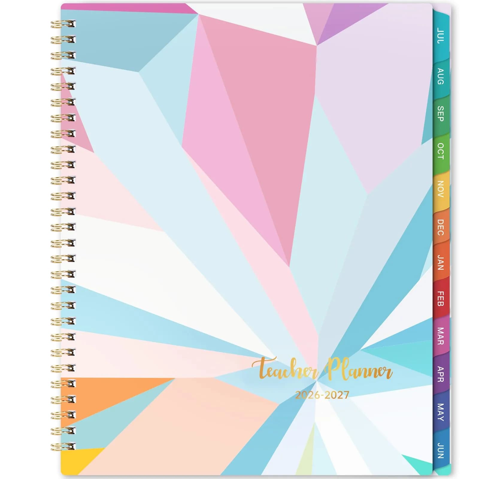 Artfan Teacher Planner 2026-2027 | Weekly & Monthly Schedule for Teachers, 9" x 11" — Blue and Purple