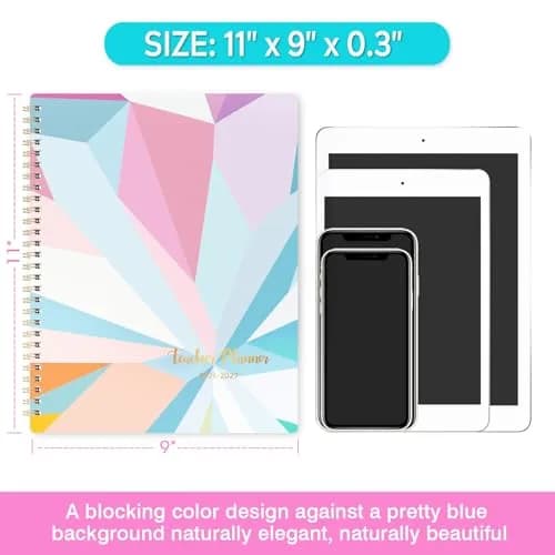 Artfan Teacher Planner 2026-2027 | Weekly & Monthly Schedule for Teachers, 9" x 11" thumbnail 7