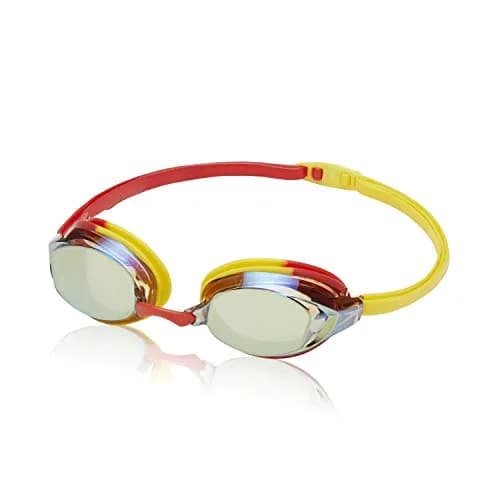 Speedo Unisex-Adult Swim Goggles Vanquisher Extended View | Panoramic Mirrored Anti-Glare Lenses thumbnail 1