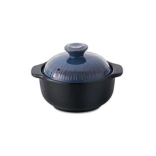Lucia Natural Glazed Ceramic Porcelain Cookware Hot Pot 600ml | Heat & Water Resistant thumbnail 1