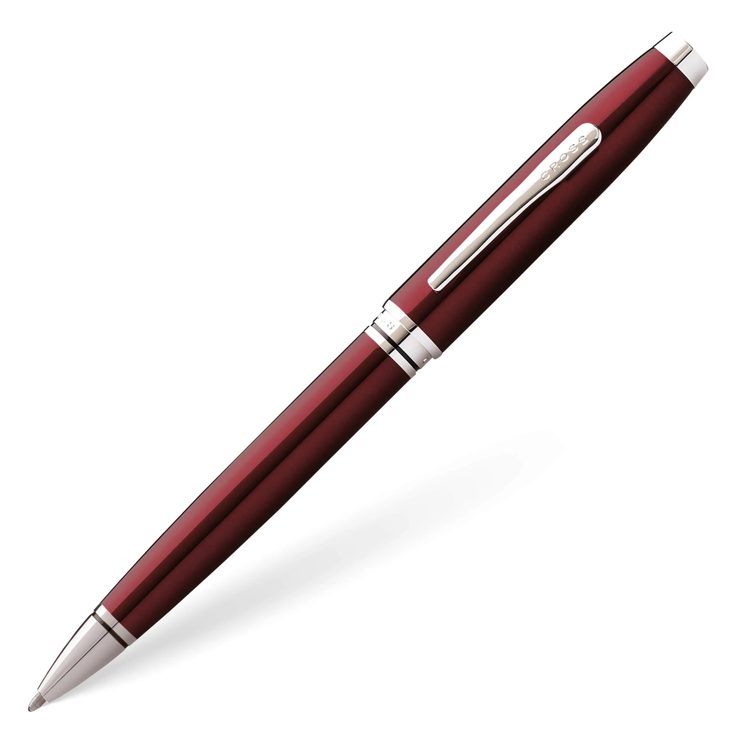 Cross Coventry Ballpoint Pen (Medium Stroke Thickness with Gift Box) Red/Chrome | Classic, Refillable, Gift-Ready — Red/Chrome