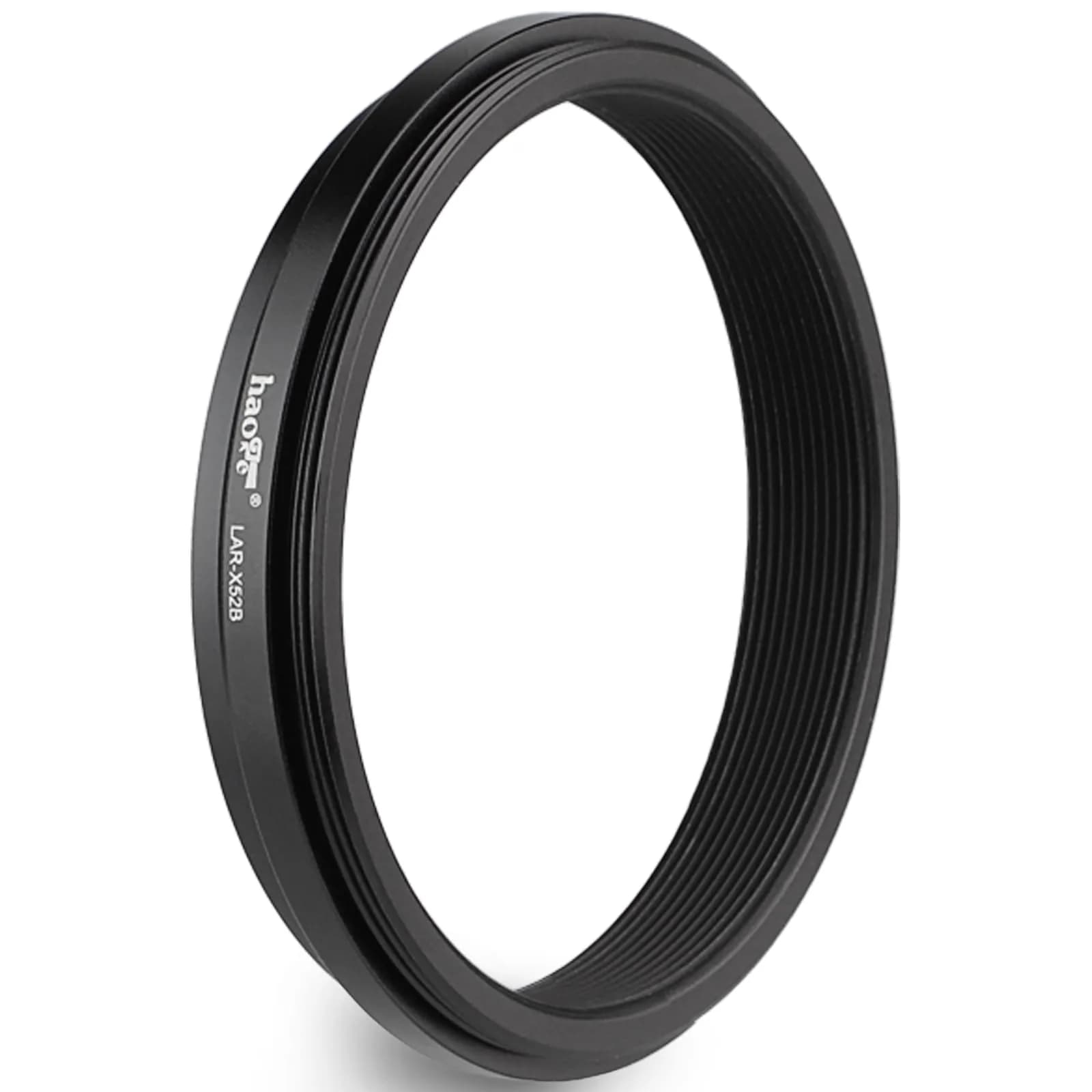 Haoge Black Camera Lens Filter Adapter Ring for Fujifilm X100V X100VI with 49mm Filter Mount - main product image