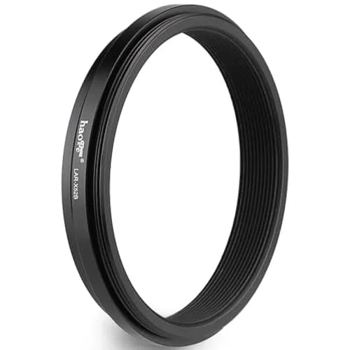 Haoge Black Camera Lens Filter Adapter Ring for Fujifilm X100V X100VI with 49mm Filter Mount thumbnail 1