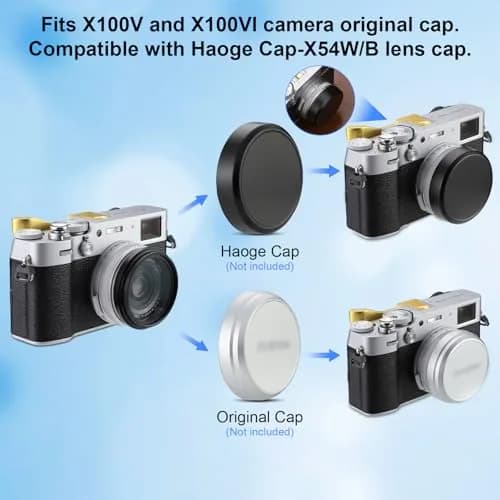 Haoge Black Camera Lens Filter Adapter Ring for Fujifilm X100V X100VI with 49mm Filter Mount thumbnail 9