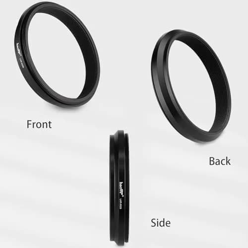 Haoge Black Camera Lens Filter Adapter Ring for Fujifilm X100V X100VI with 49mm Filter Mount thumbnail 3