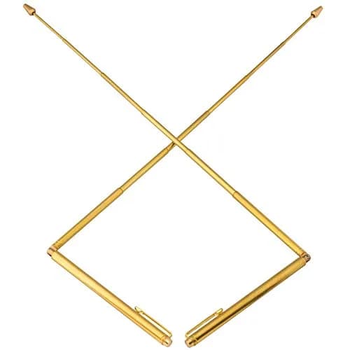 OIIKI Retractable Dowsing Rods (2-Pack) | Brass, 16.4" Extended Length thumbnail 6