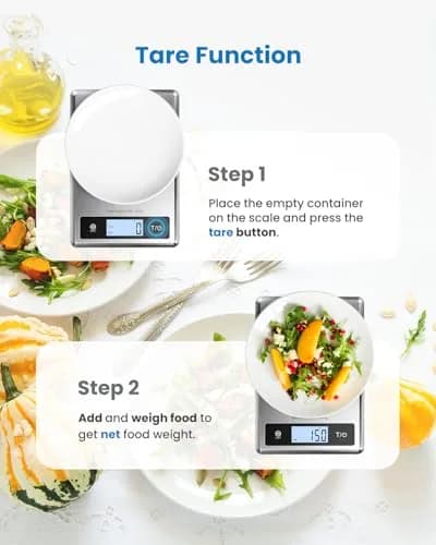 RENPHO Smart Food Scale with App & Nutritional Calculator, 5kg (11lb) Capacity | Accurate Grams, Ounces, Millilitres thumbnail 6