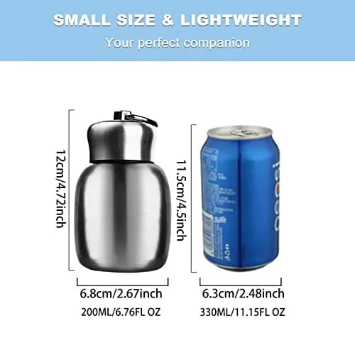 Gets Mini 7 oz (200ml) Stainless Steel Water Bottle | Lightweight & Leak-Proof for Kids & Travel thumbnail 5