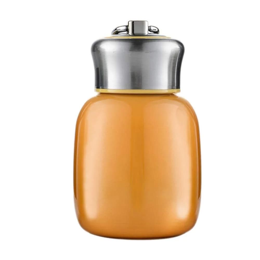 Gets Mini 7 Oz (200ml) Vacuum Insulated Stainless Steel Water Bottle Orange Red | Keeps Drinks Hot 8 Hrs, Cold 12 Hrs - main product image