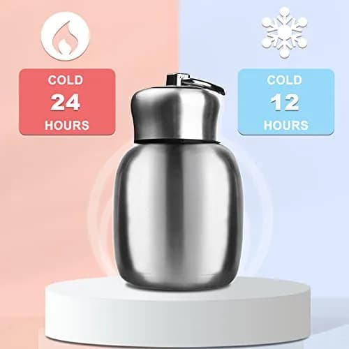 Gets Mini 7oz (200ml) Stainless Steel Vacuum Insulated Water Bottle Rose | Keeps Drinks Hot 8 Hrs, Cold 12 Hrs thumbnail 5