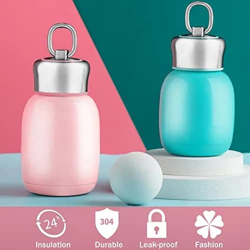 Gets Mini 7oz (200ml) Stainless Steel Vacuum Insulated Water Bottle Rose | Keeps Drinks Hot 8 Hrs, Cold 12 Hrs thumbnail 3