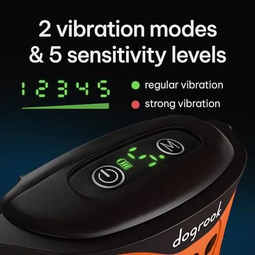 DogRook Rechargeable Bark Collar for Dogs | Humane Beep & Vibration Training, Waterproof, 12-110 lbs thumbnail 2