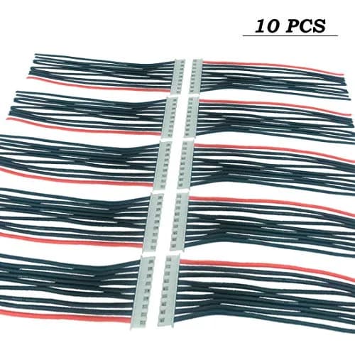 FLY RC JST-XH 8S Balance Extension Lead Wire 20cm (0.66ft) | 10-Pack for LiPo Battery Charging thumbnail 3