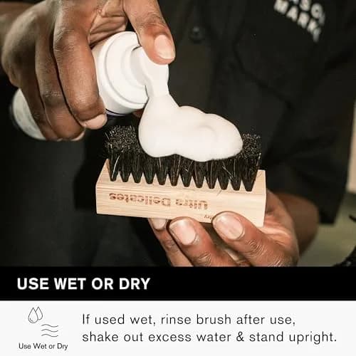 Jason Markk Ultra Delicate Shoe & Hat Cleaning Brush | Soft Bristles, Bamboo Wood, Sneaker Care (1 Brush) thumbnail 4