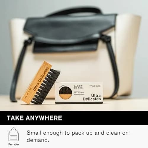 Jason Markk Ultra Delicate Shoe & Hat Cleaning Brush | Soft Bristles, Bamboo Wood, Sneaker Care (1 Brush) thumbnail 6