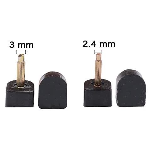 luakesa Black High Heel Replacement Tips Kit | 24 Pairs, 6 Sizes, U-Shape thumbnail 2