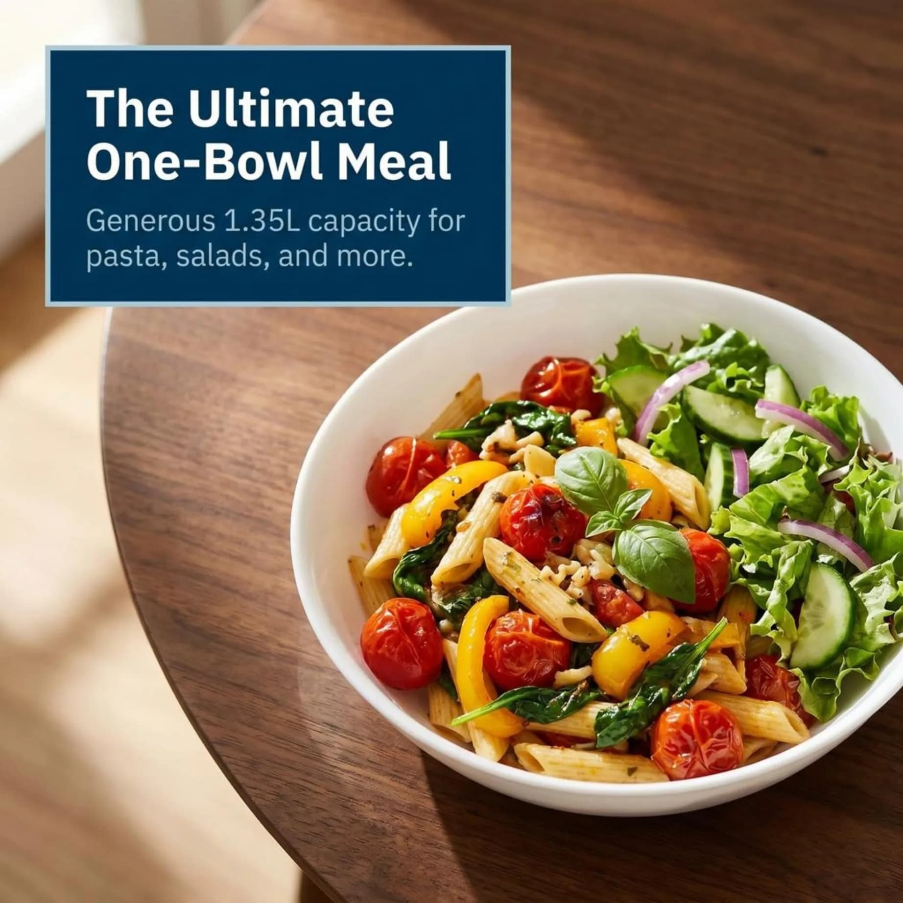 Corelle 4-Pc Meal Bowls Set 1330ml (46 Fl Oz) | Vitrelle Strong Glass for Daily Use - view 2