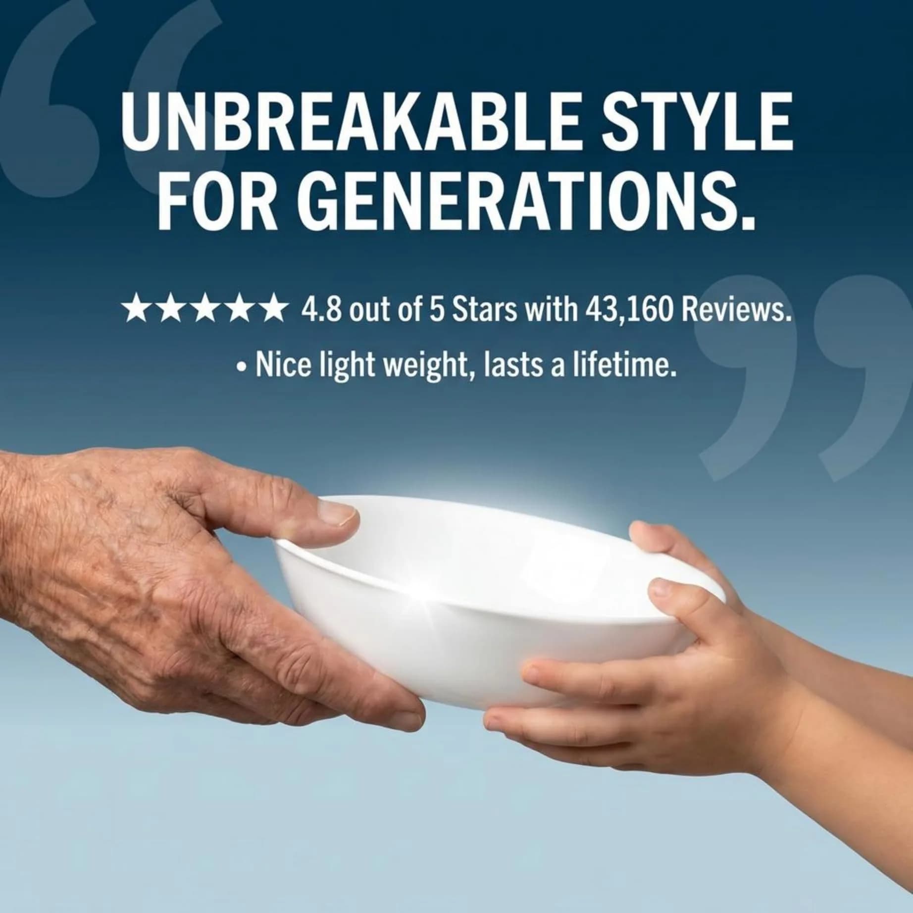 Corelle 4-Pc Versa Bowls Set | 850 ml (30 oz) Pasta & Salad Bowls | White Vitrelle Glass - view 7