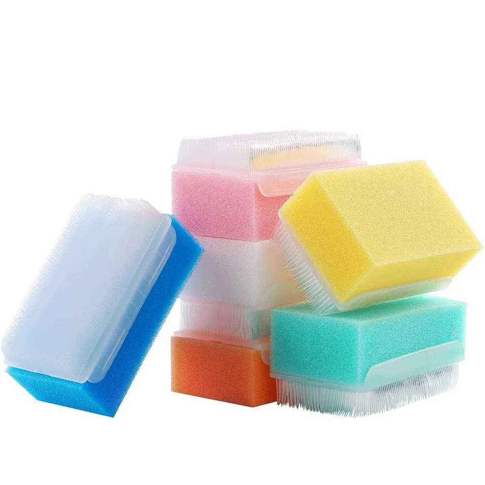 wellgler OT Sensory Brush & Sponge 12-Pack | Gentle Foam Scrub for Babies & Therapy - main product image