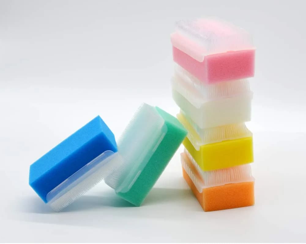 wellgler OT Sensory Brush & Sponge 12-Pack | Gentle Foam Scrub for Babies & Therapy - view 9