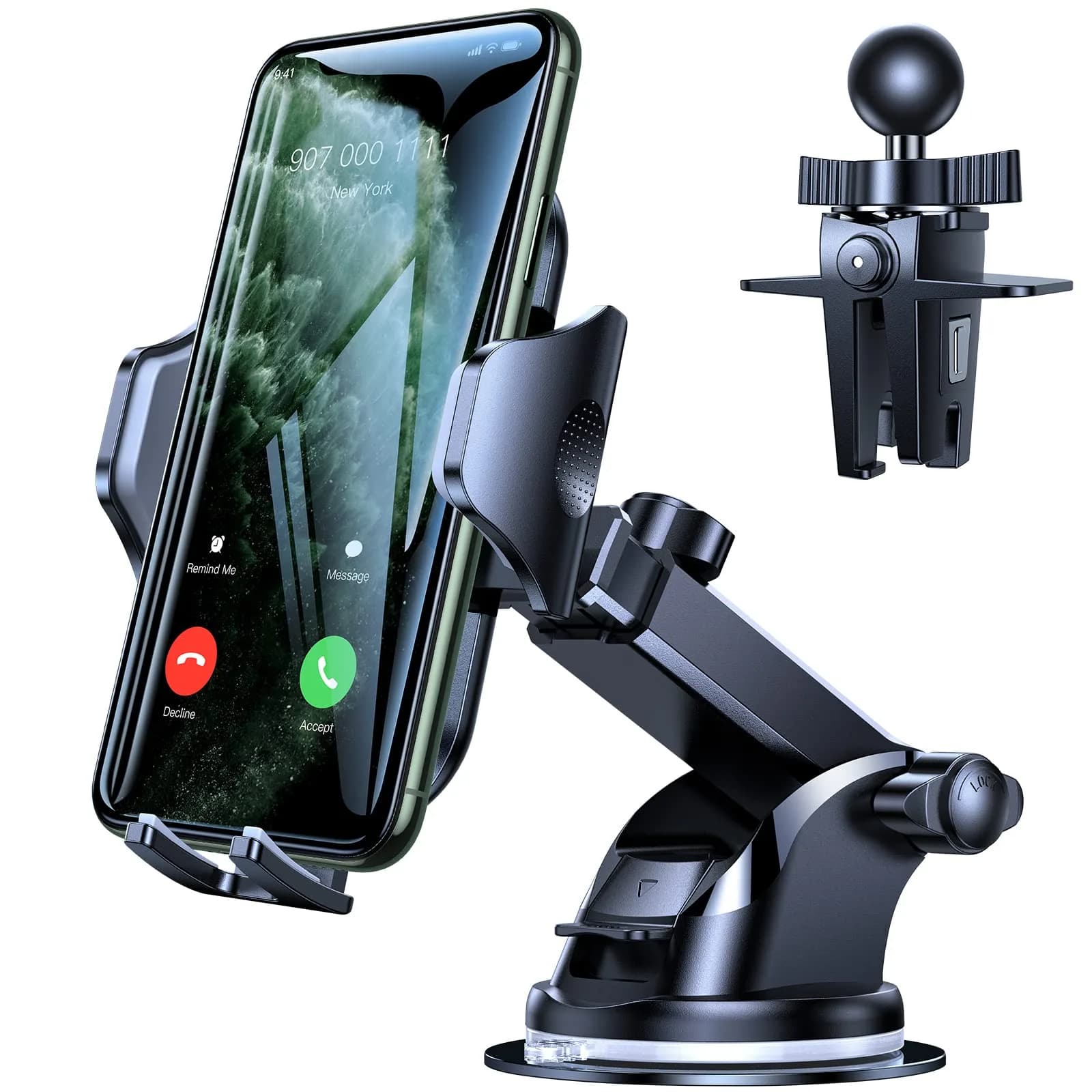 VICSEED 2026 Upgraded Car Phone Holder Mount | 86LBS Ultra-Powerful Suction, Sturdy & Flexible