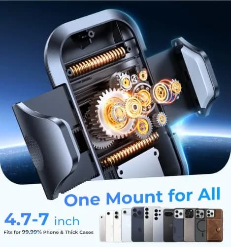 VICSEED 2026 Upgraded Car Phone Holder Mount | 86LBS Ultra-Powerful Suction, Sturdy & Flexible thumbnail 9
