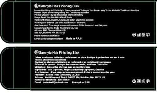 Samnyte Hair Finishing Stick 2 Pack - 36ml (1.4 Fl Oz) | Tames Flyaways & Baby Hairs thumbnail 9