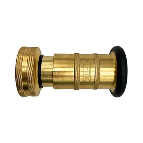 SAFBY Brass Fire Hose Nozzle 1" NH/NST | Durable, Adjustable Fog & Stream | 60ft Range thumbnail 5