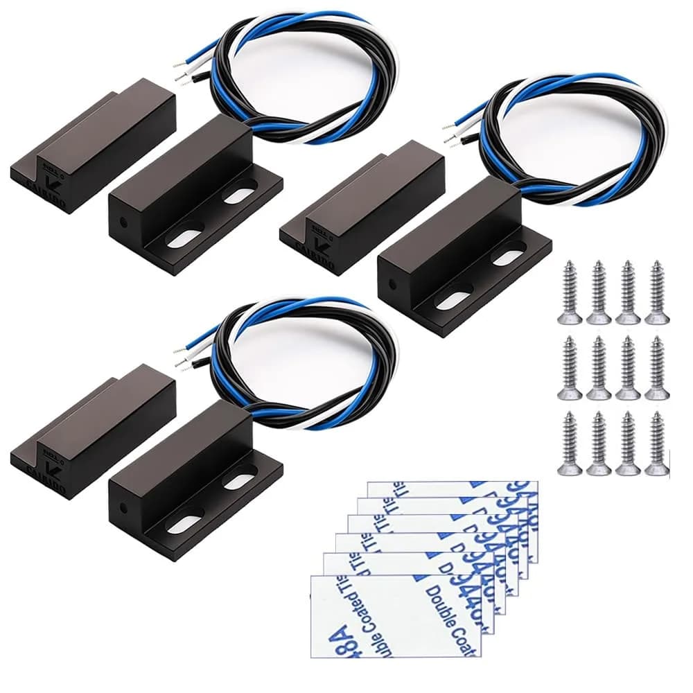 Gebildet Magnetic Switch Recessed Door Sensor 29mm | NO/NC Black Access Control