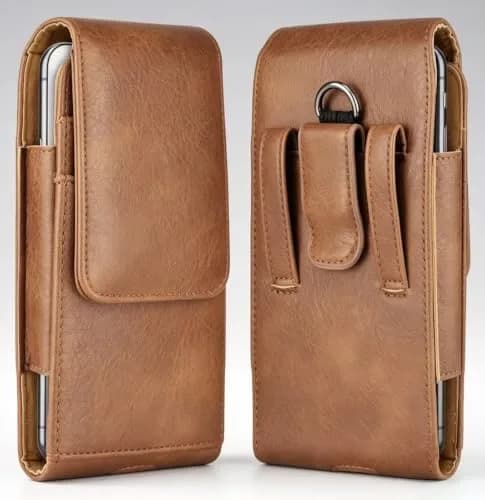 Takfox Leather Belt Holster Pouch for Samsung Galaxy S25 Ultra S24 Plus S23 S22 S21 S20 FE 5G Note 20 J7 J3, 17.3 cm (6.8 inch) | RFID Blocking thumbnail 1