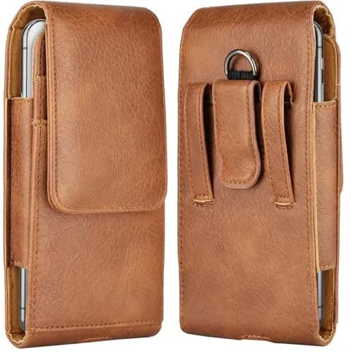 Takfox Leather Belt Holster Pouch for Samsung Galaxy S25 Ultra S24 Plus S23 S22 S21 S20 FE 5G Note 20 J7 J3, 17.3 cm (6.8 inch) | RFID Blocking thumbnail 9