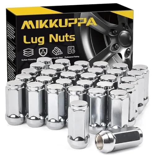 MIKKUPPA 9/16-18 Lug Nuts Replacement for Dodge Ford | Chrome Closed End 32pcs thumbnail 1