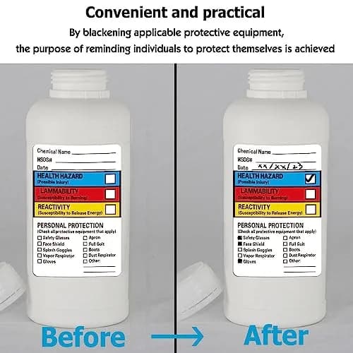 Well Tile Chemical Safety Data Labels MSDS Stickers 2x3 Inch | OSHA-Compliant Hazard Communication thumbnail 4