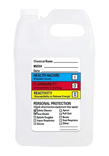 Well Tile Chemical Safety Data Labels MSDS Stickers 2x3 Inch | OSHA-Compliant Hazard Communication thumbnail 5