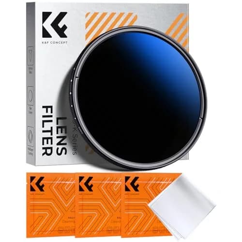 K&F CONCEPT 58mm Variable ND Lens Filter ND2-ND400 (1-9 Stops) Ultra Slim | Multi-Layer Coating for Precise Light Control thumbnail 1